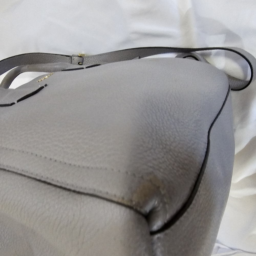 Furla Gray Leather Tote Bag - Picture 8 of 13